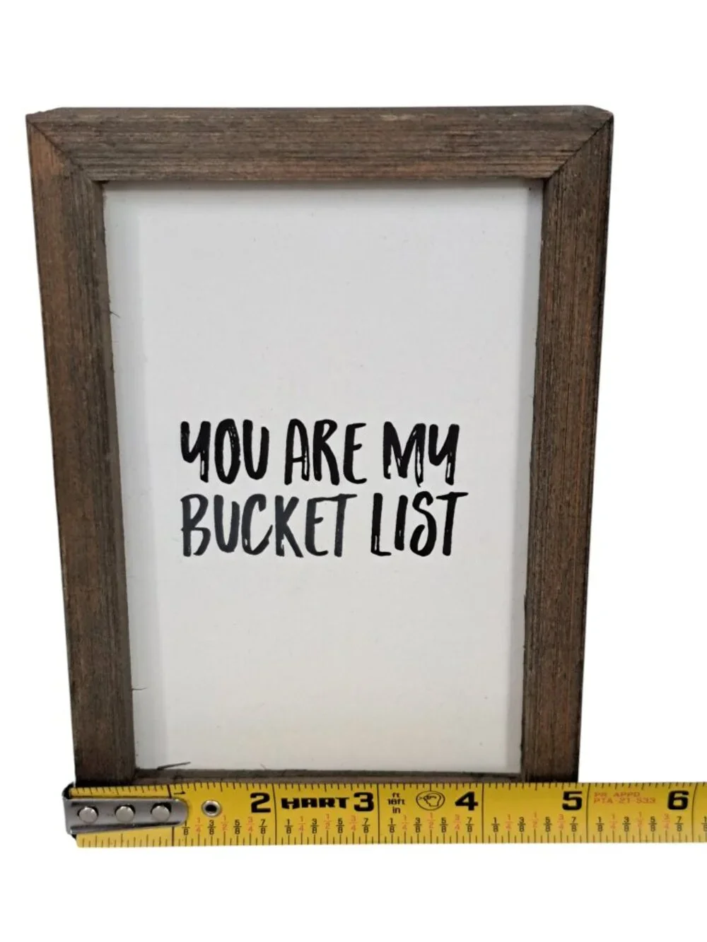 You Are My Bucket List Collins Box Wood Sign